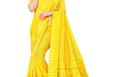Panihari Creations Yellow Cotton Saree SDL650429217 1 88689 2