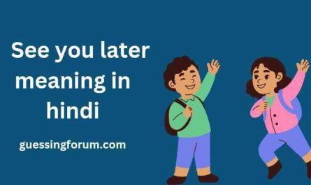 See you later meaning in hindi